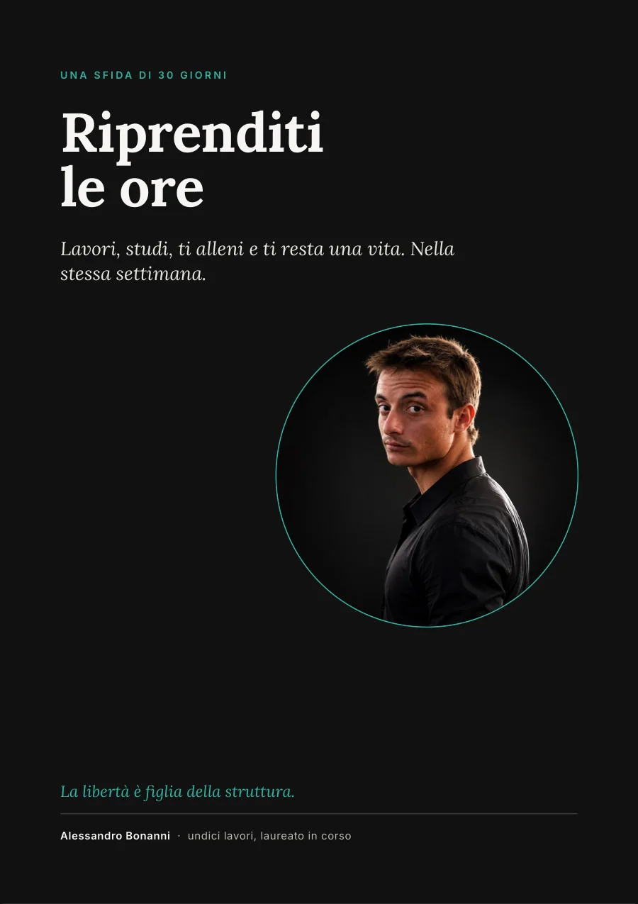 Riprenditi le ore: la copertina