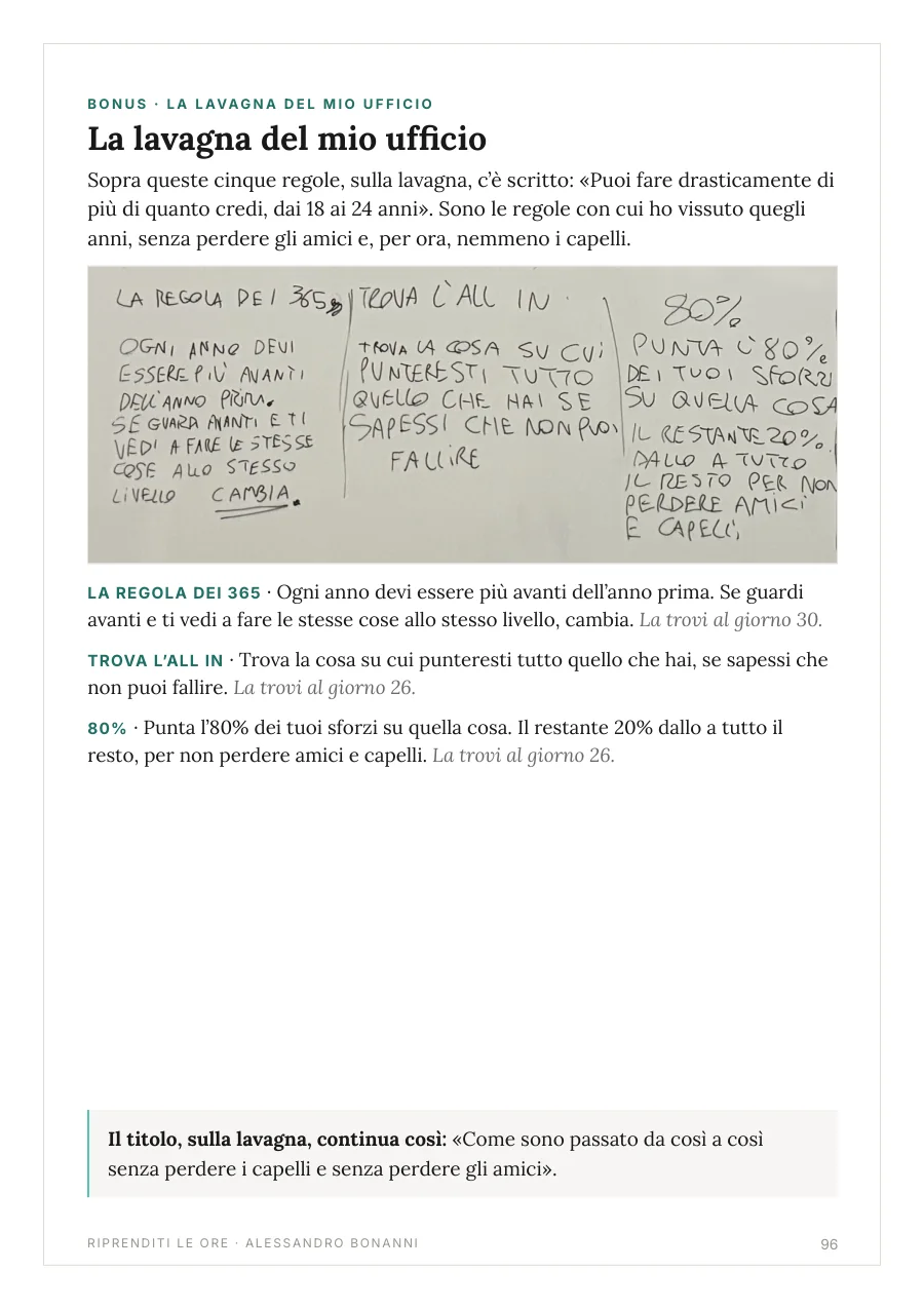 Bonus: la lavagna del mio ufficio